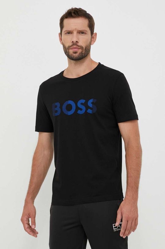 

Хлопковая футболка Boss, черный