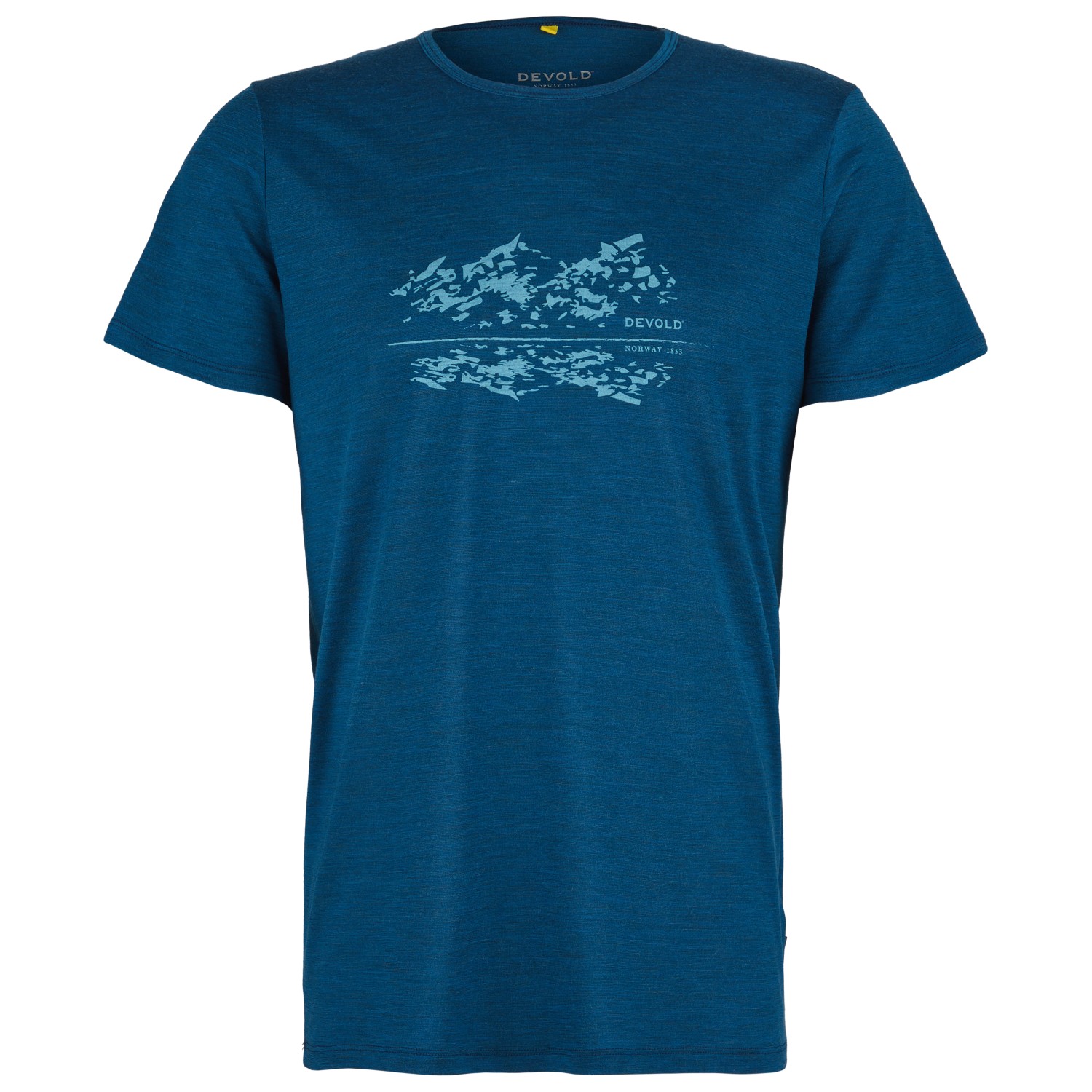 Рубашка из мериноса Devold Ervik Merino 130 Tee, цвет Skydiver Dark