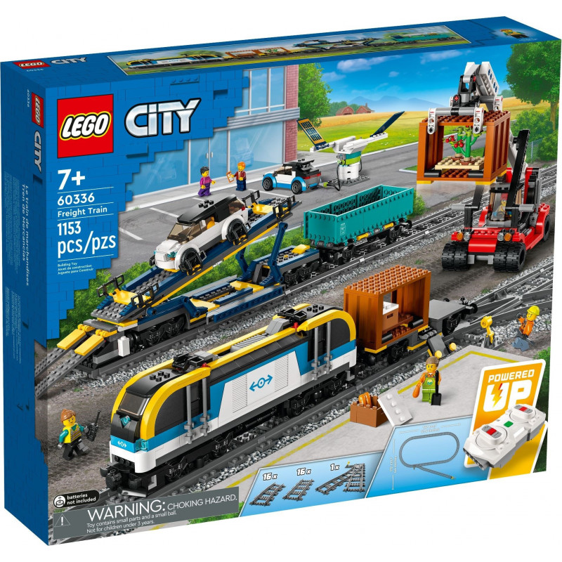 Конструктор LEGO City 60336 Товарный поезд конструктор lego city 60254 транспортировщик скоростных катеров