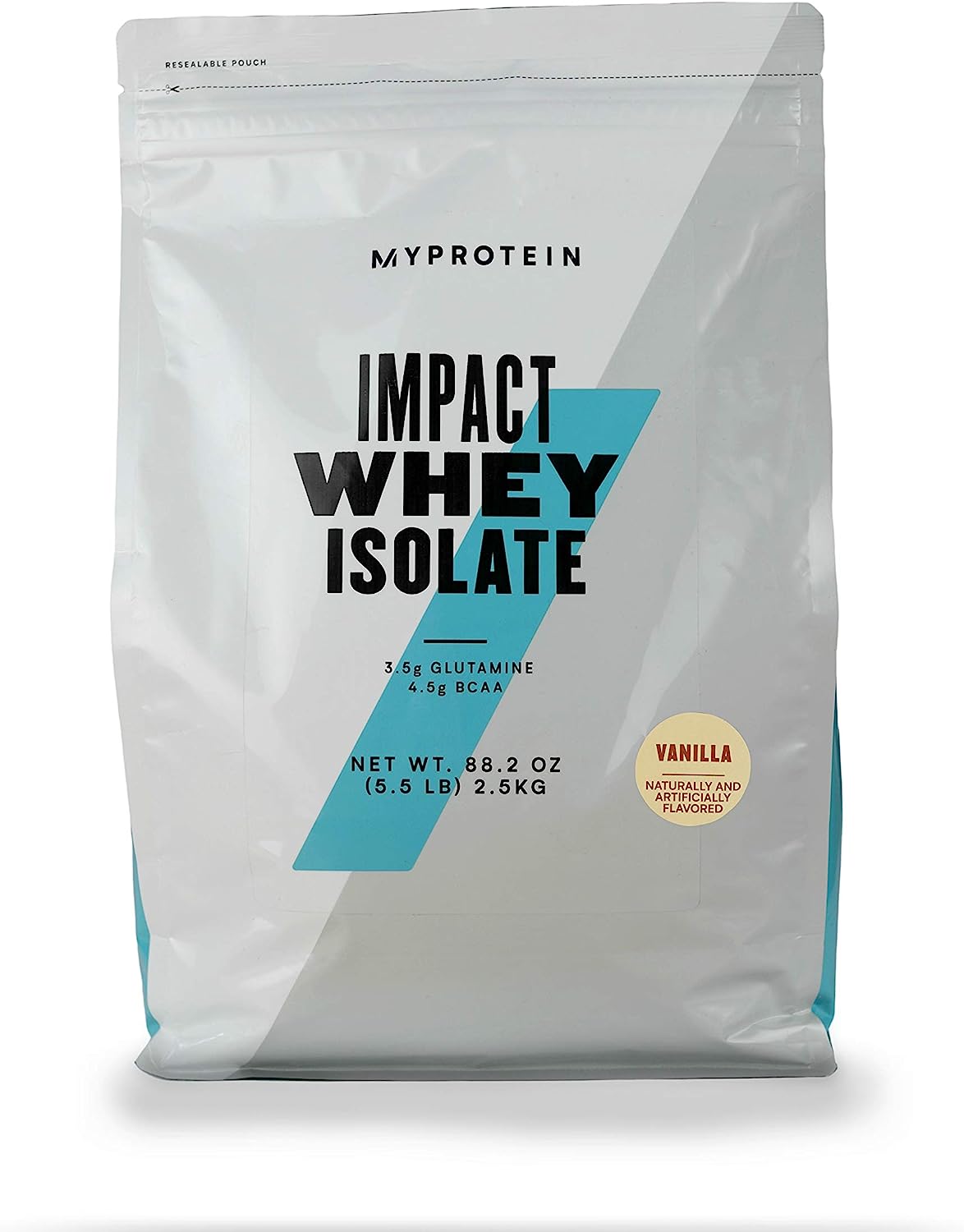 Изолят сывороточного белка Myprotein Impact Whey Isolate, 2500 гр, ваниль