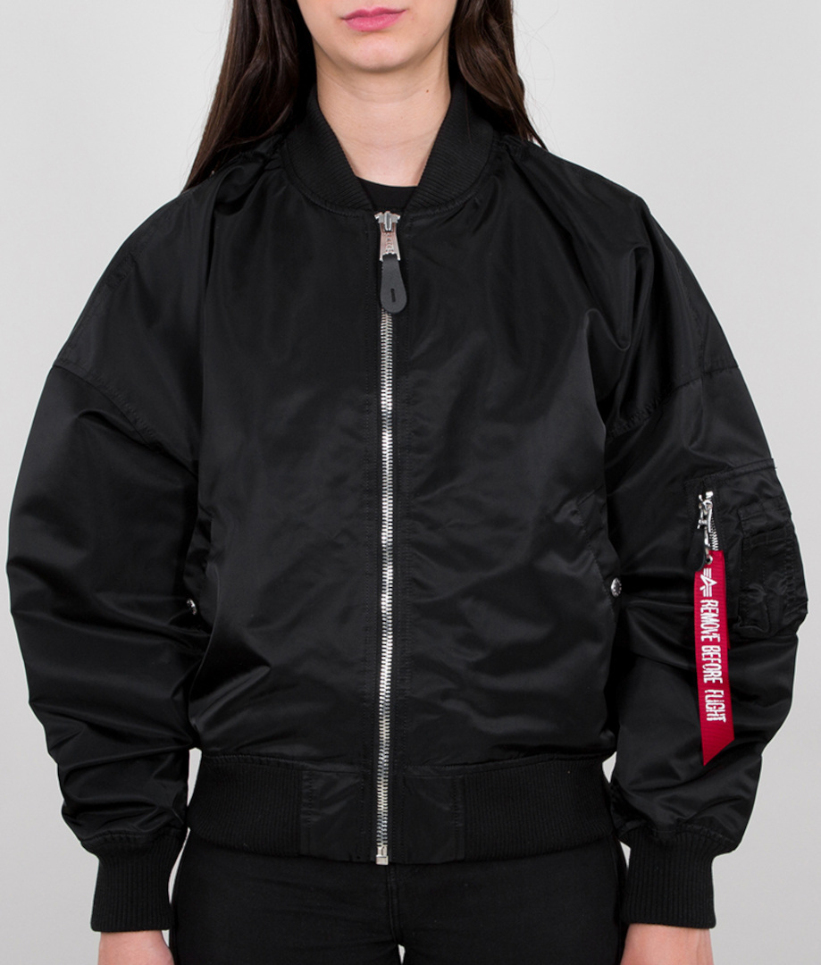 

Куртка Alpha Industries MA-1 OS LW женская, черная