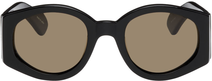 

Черные солнцезащитные очки «кошачий глаз» Linda Farrow Edition Dries Van Noten