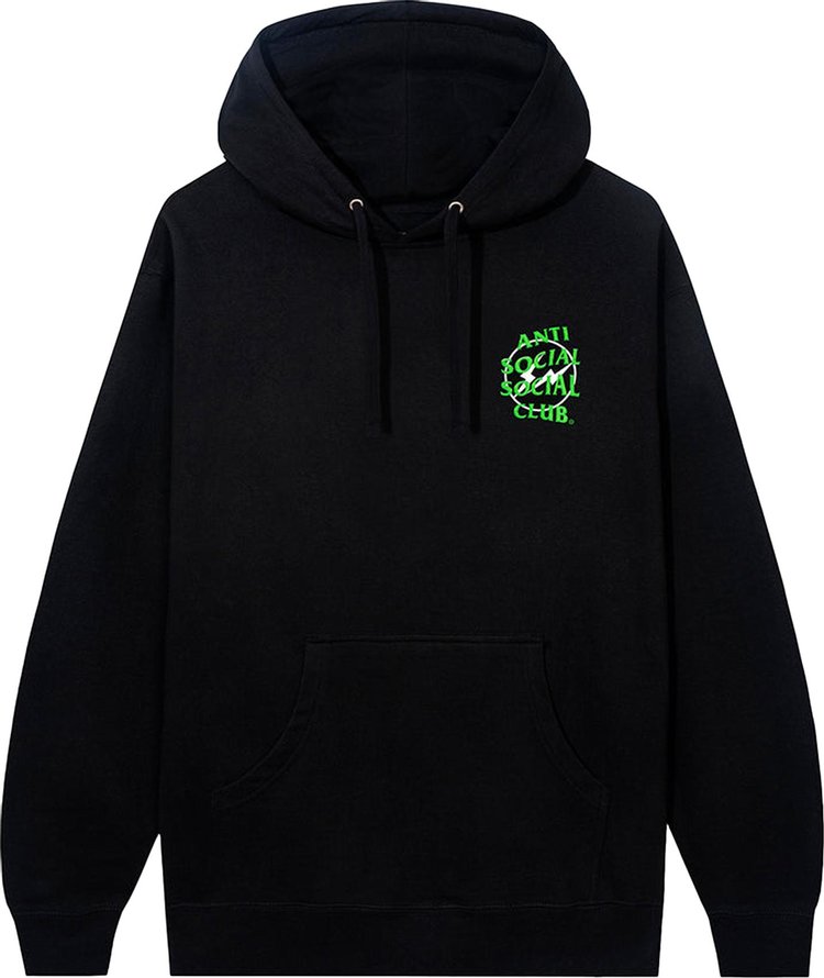 Худи Anti Social Social Club x Fragment Precious Petals Hoodie 'Black/Green', черный - фото