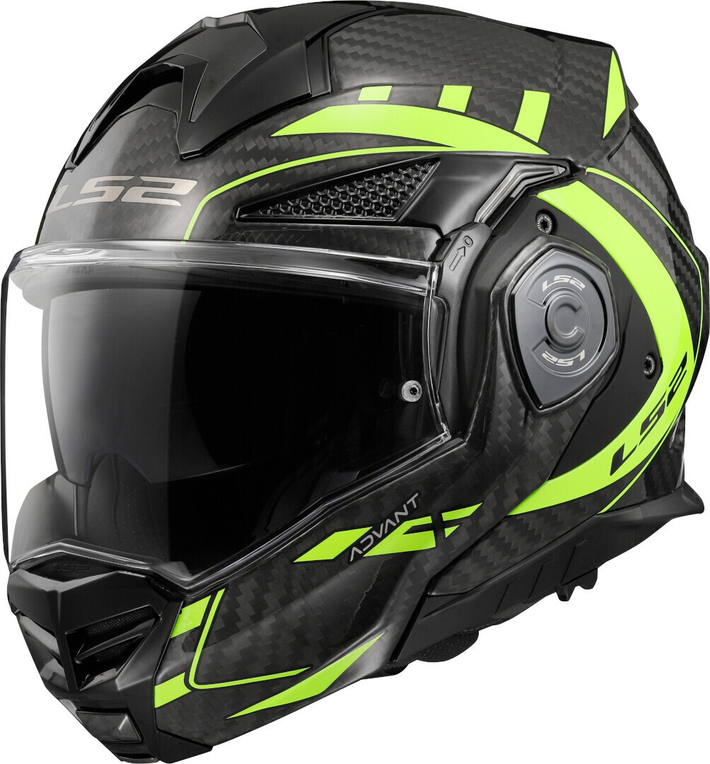 

LS2 FF901 Advant X Future Carbon Шлем, черный/желтый