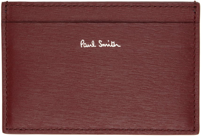 

Красный держатель для карт с цветными блоками Paul Smith