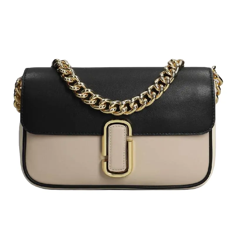 

Сумка Marc Jacobs In Black Leather, бежевый/черный