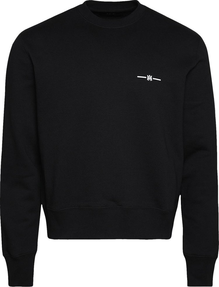 

Толстовка Amiri Micro MA Bar Crewneck 'Black', черный
