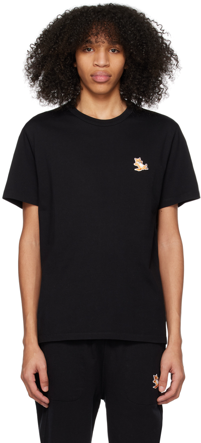 

Черная футболка Chillax Fox Maison Kitsuné, Черный