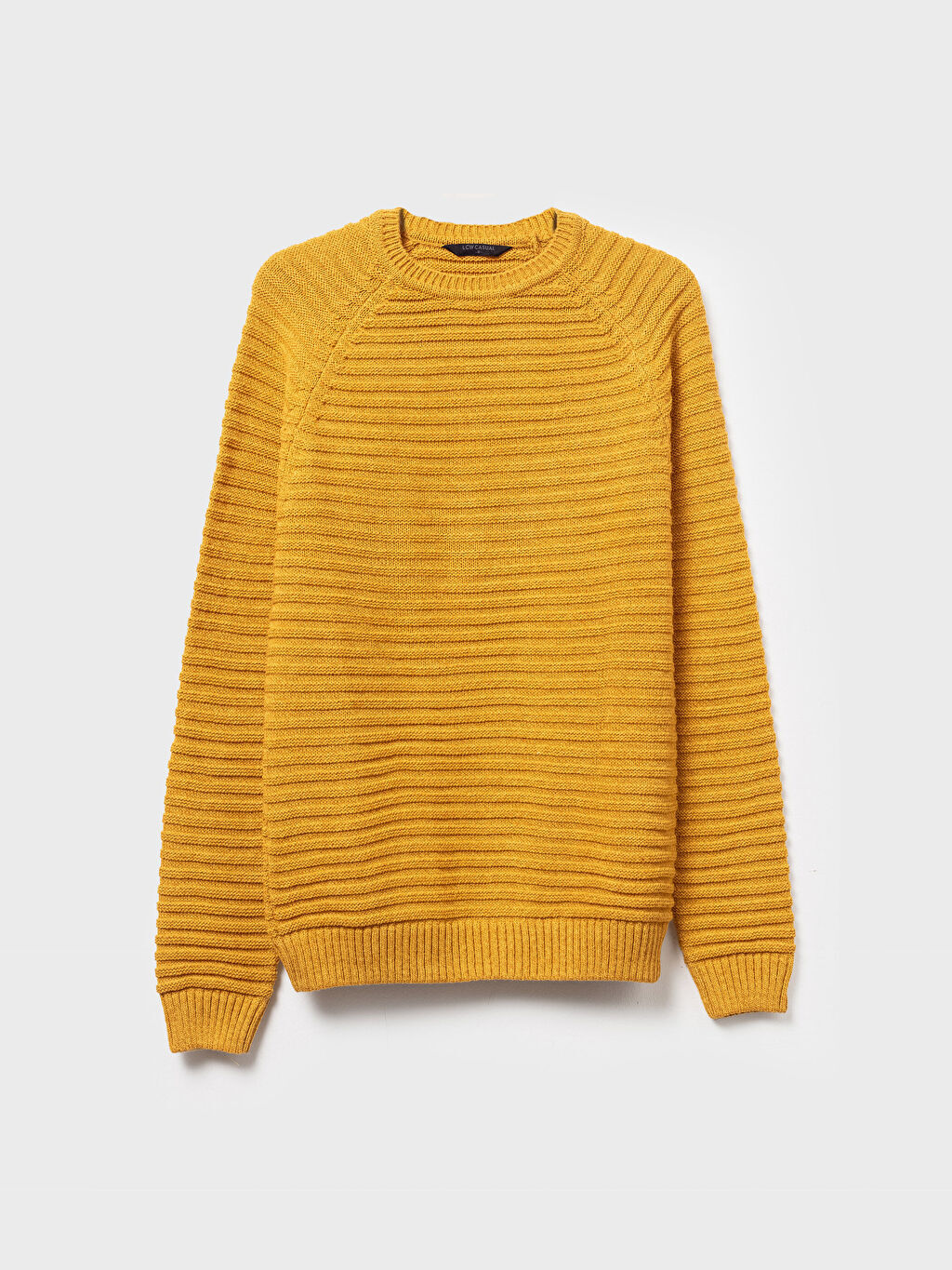 

Акриловый трикотажный свитер с круглым вырезом LCW Casual