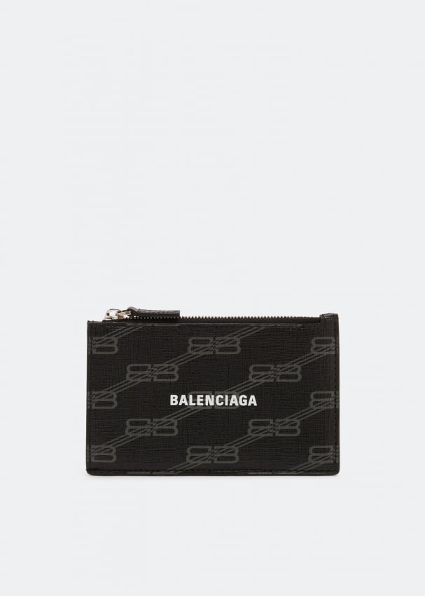 Картхолдер BALENCIAGA Long cash coin & cardholder, принт бежевая длинная визитница теплая balenciaga