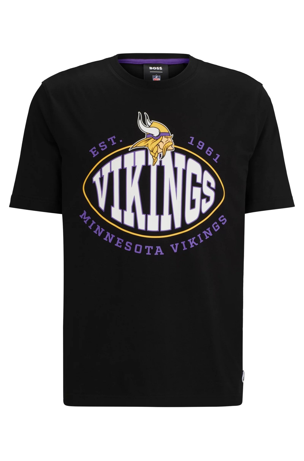 

Футболка Boss X Nfl Stretch-cotton Collaborative Branding, Vikings