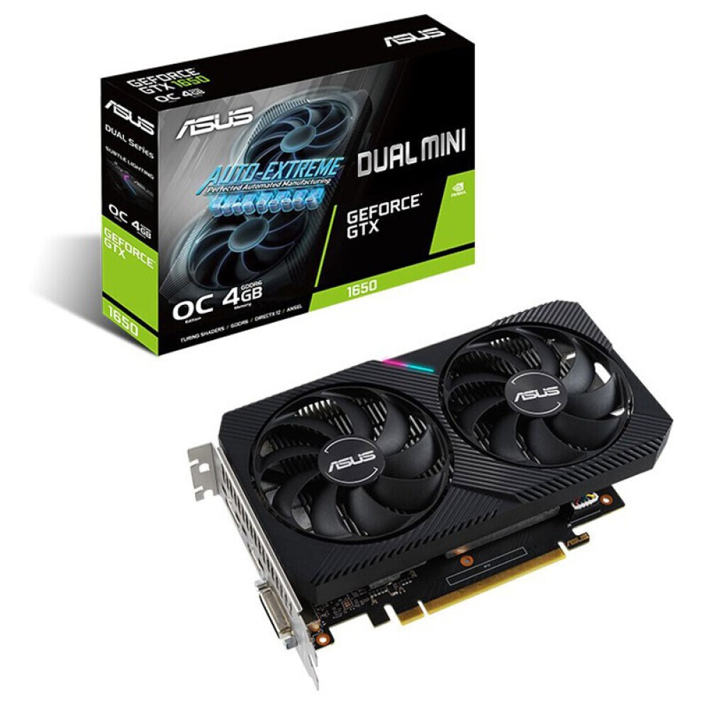 

Видеокарта Asus DUAL GTX 1650 GDDR6 4GB MINI Snow Leopard с двумя вентиляторами