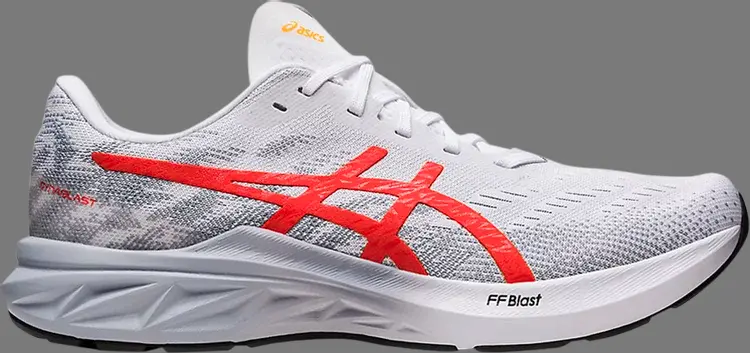 

Кроссовки dynablast 3 'white cherry tomato' Asics, белый