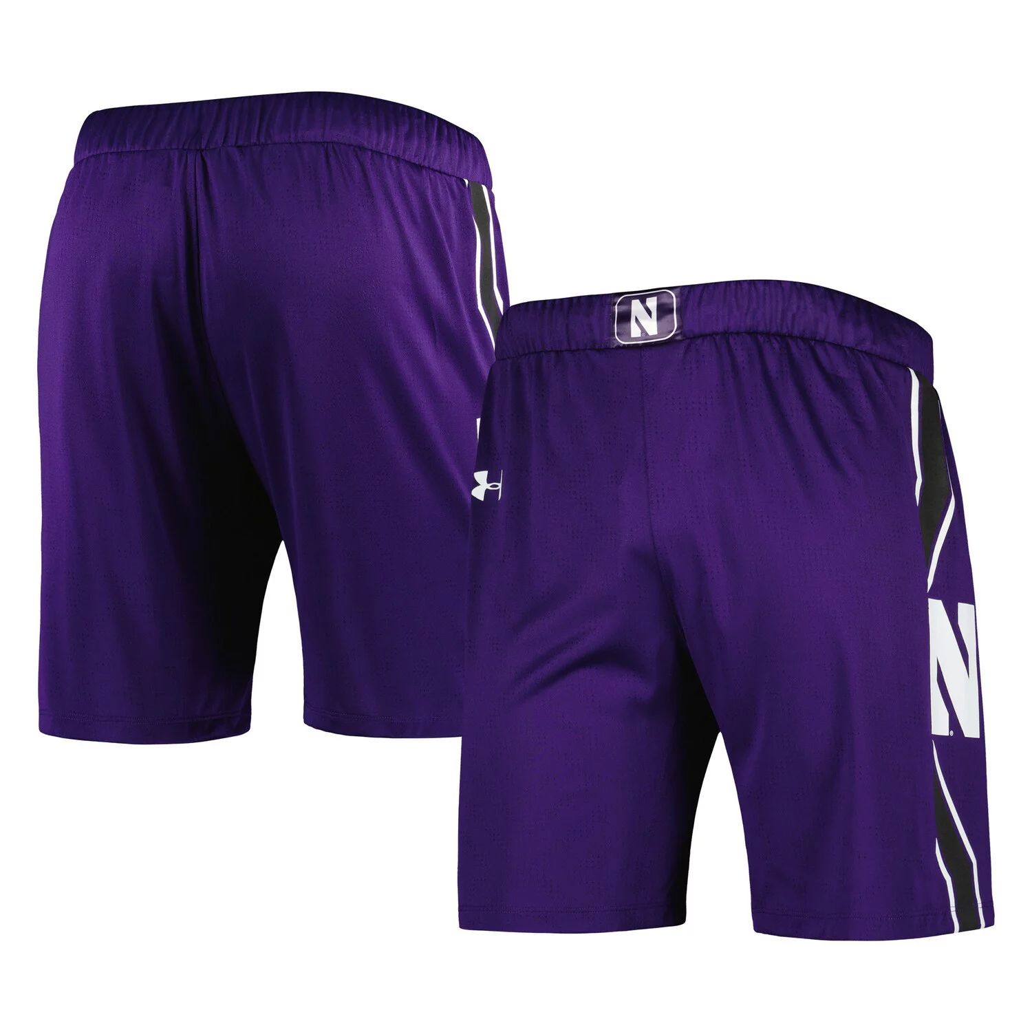 Мужские фиолетовые баскетбольные шорты с логотипом Northwestern Wildcats Under Armour цена и фото