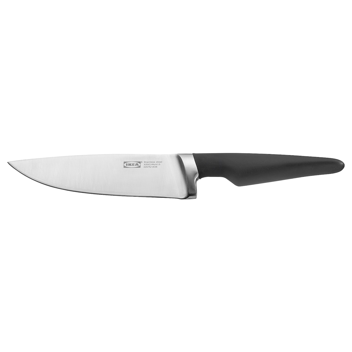 VÖRDA ВЁРДА Нож поварской, черный, 17 см IKEA