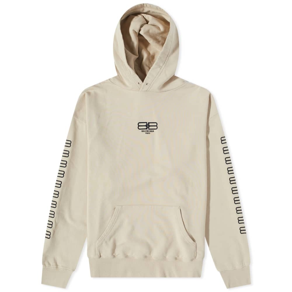 

Толстовка Balenciaga Corporate Logo Popover Hoody, Серый