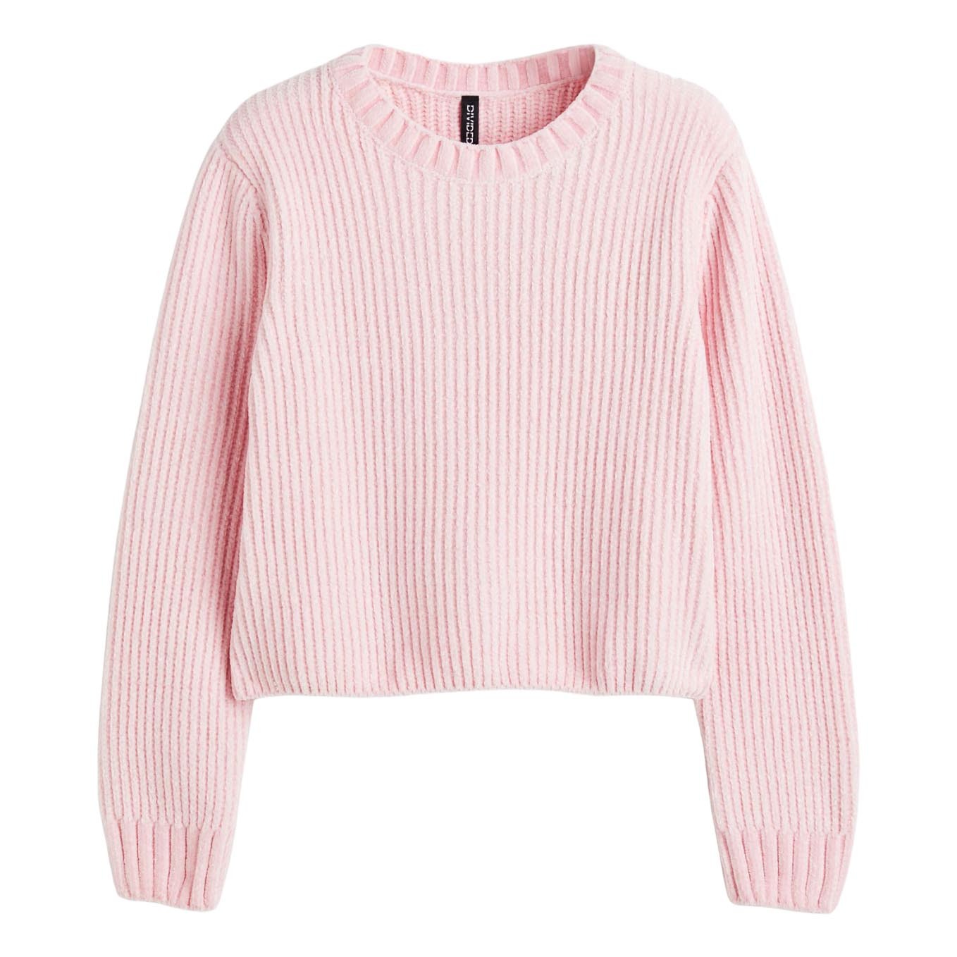

Джемпер H&M Rib-knit, светло-розовый
