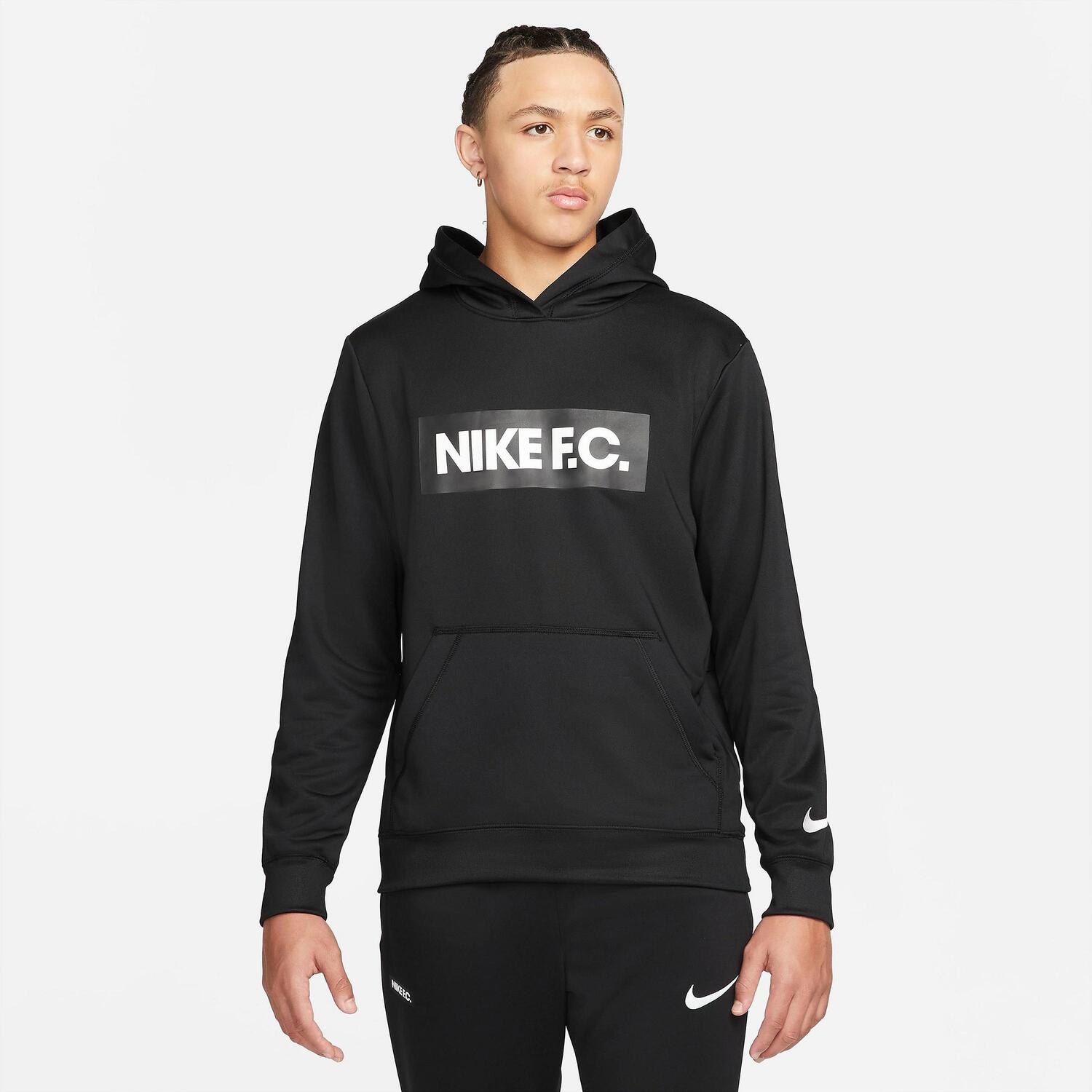 

Футбольная толстовка с капюшоном Nike F.C. Dri-FIT Libero Pullover, черный