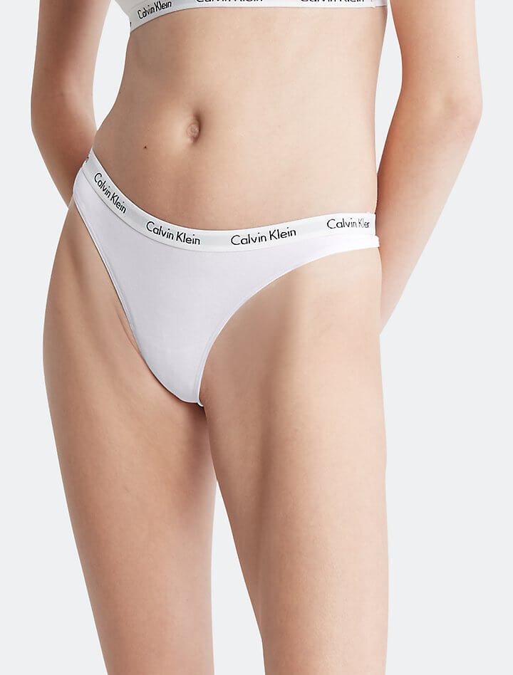 

Стринги Calvin Klein Carousel Logo Cotton, белый