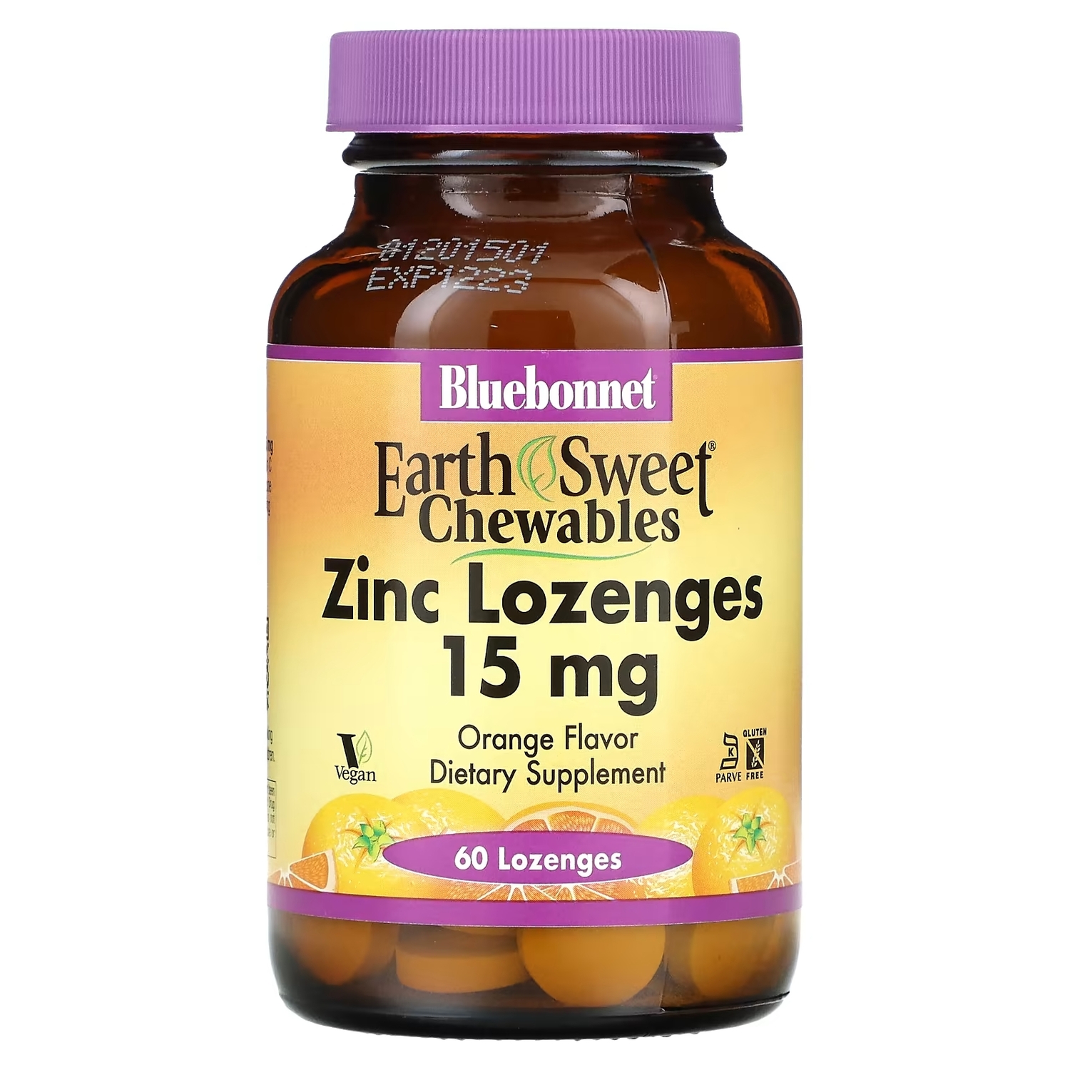 

Bluebonnet Nutrition EarthSweet пастилки с цинком натуральный апельсиновый ароматизатор 15 мг, 60 пастилок