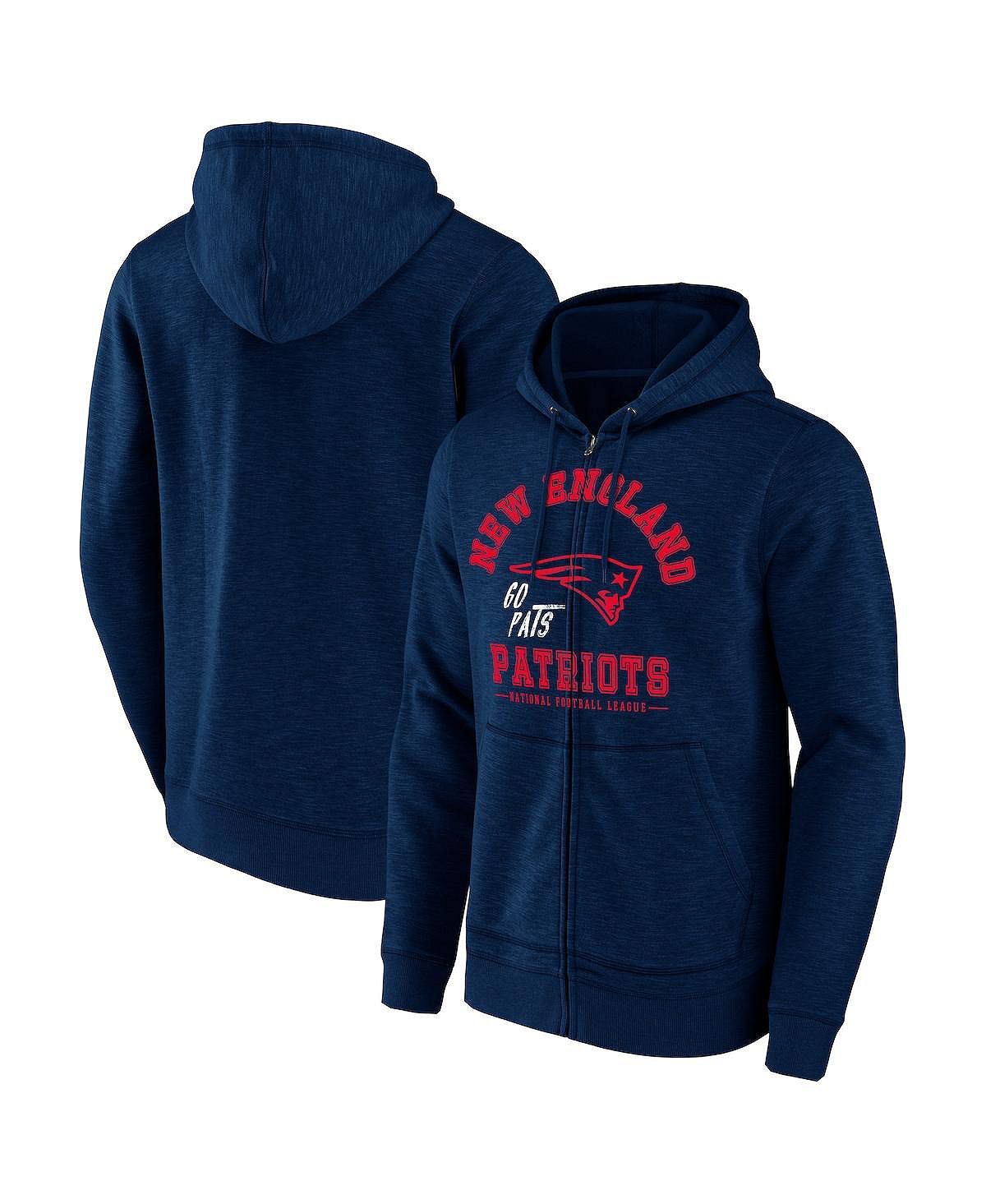 

Мужская толстовка nfl x darius rucker collection by navy new england patriots slub с капюшоном на молнии во всю длину Fanatics, синий