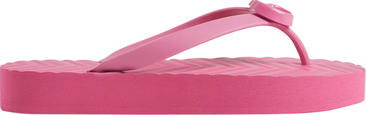 Кроссовки Gucci Wmns Chevron Thong Sandal Pink, розовый - фото