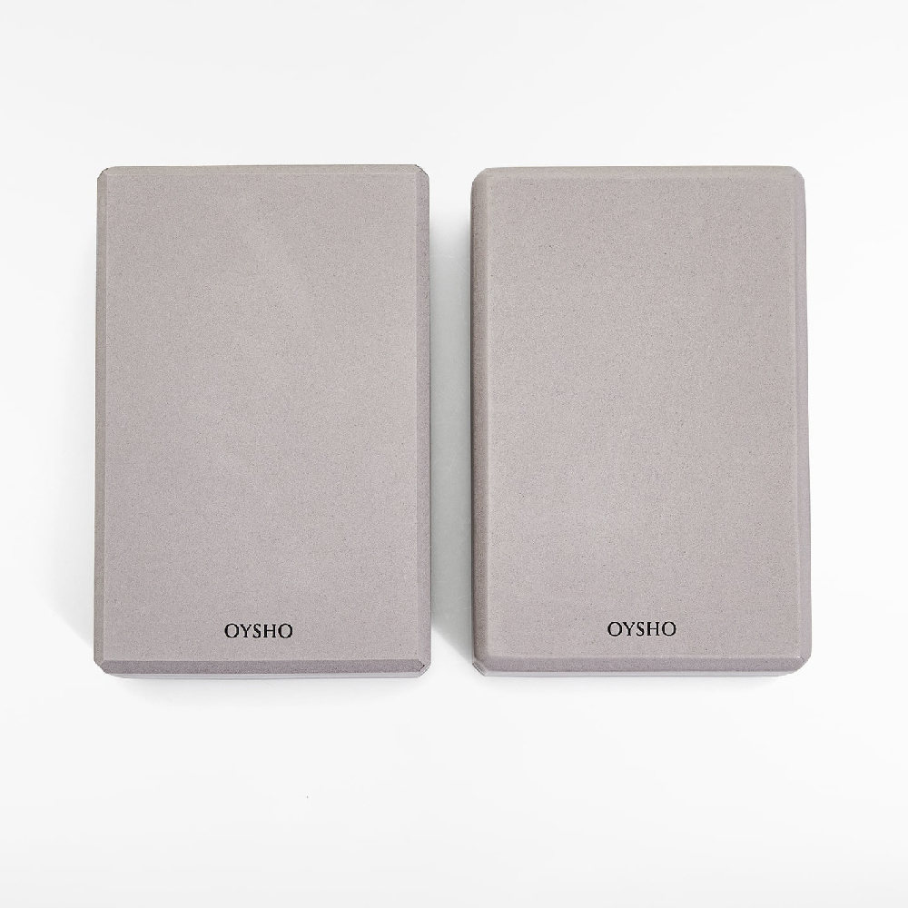 

Блоки для занятий йогой Oysho Yoga Block Pack, серо-сиреневый