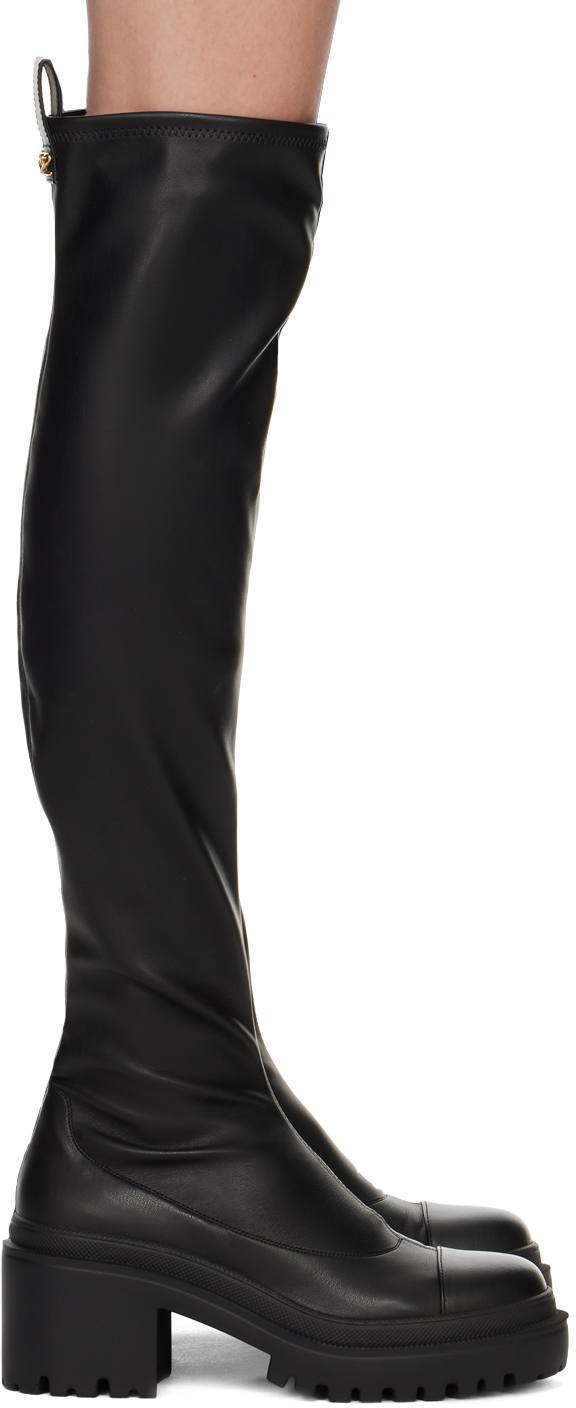 

Черные высокие сапоги Шивы Giuseppe Zanotti