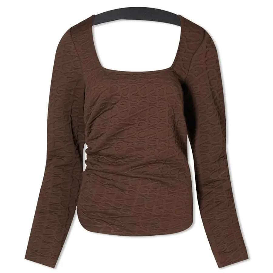 

Топ Stine Goya Bowie Logo Top, коричневый