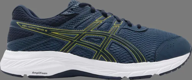 

Кроссовки gel contend 6 extra wide 'grand shark' Asics, синий