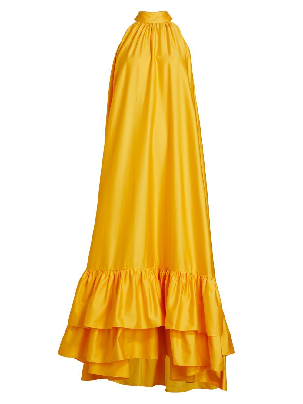 

Свободное платье макси из поплина Jovie Alice + Olivia, золотой