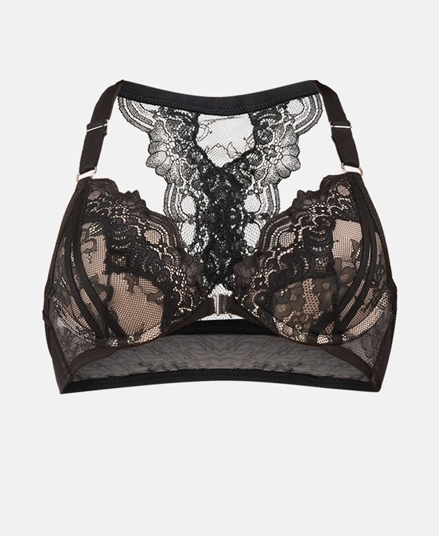 

Бюстгальтер пуш-ап, чашки AB Hunkemöller, цвет Caviar Black
