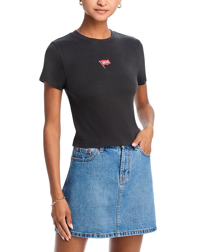 

Спортивная укороченная футболка Levi's Essential, черный