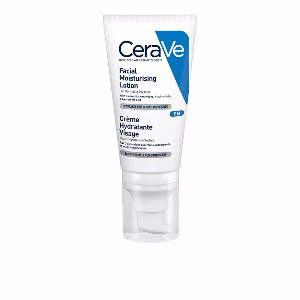 Увлажняющий лосьон для ухода за лицом Loción hidratante rostro Cerave, 52 мл cerave moisturizing cream 177ml