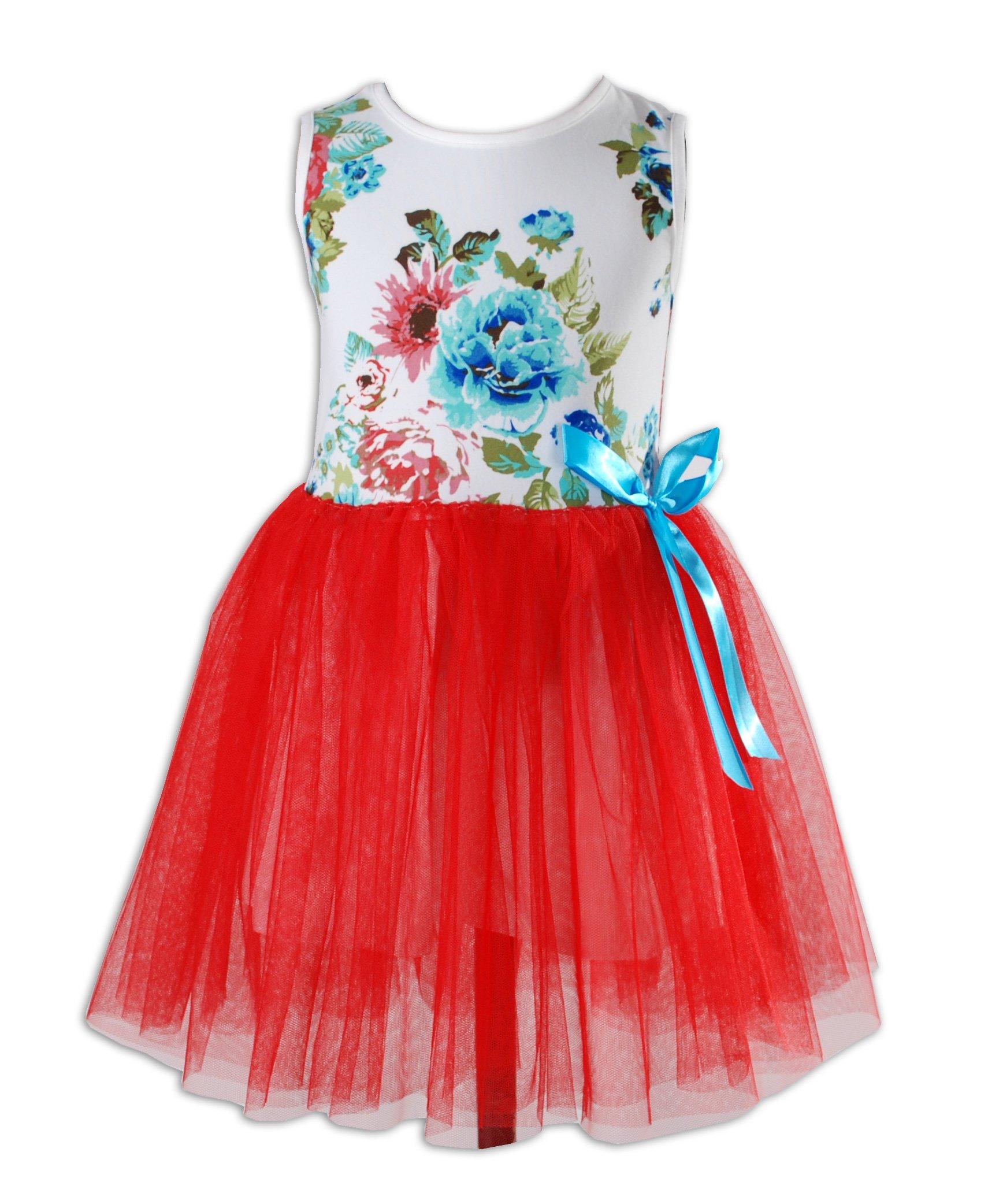 Цветное платье-пачка с цветочным принтом Cinda, мультиколор