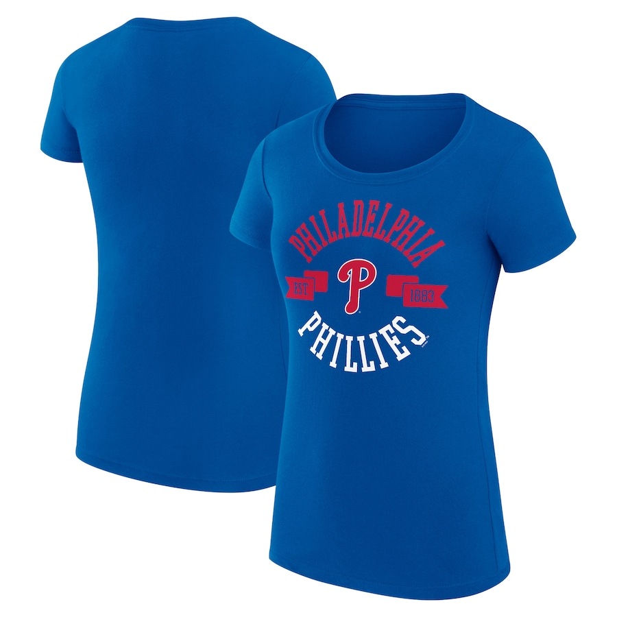 

Футболка с коротким рукавом G-III 4Her by Carl Banks Philadelphia Phillies, роял