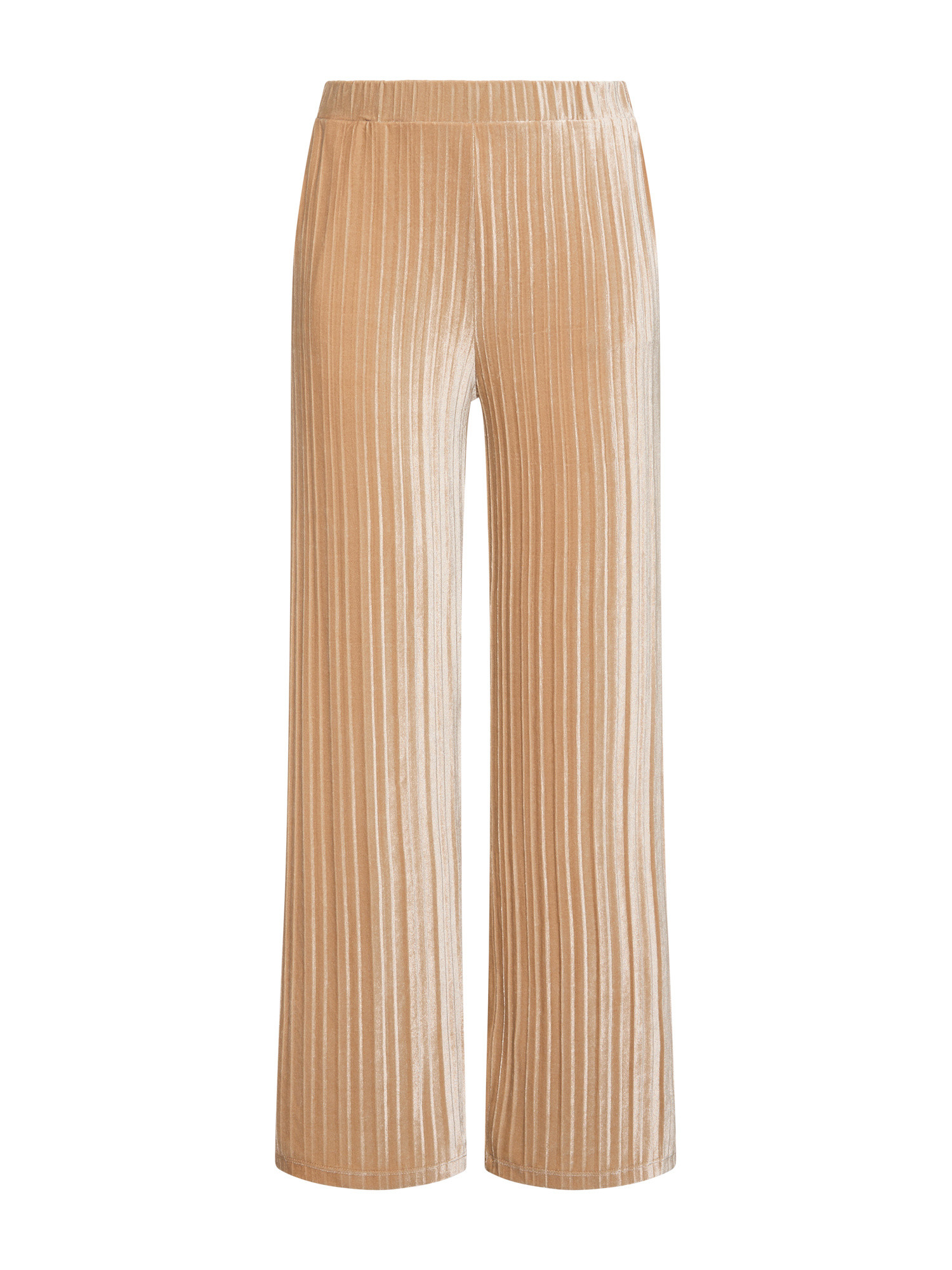 Koan Knitwear Широкие брюки из бархата со складками., бледно-желтый