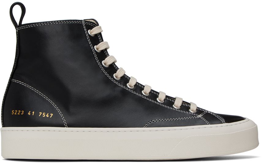 

Черные высокие кроссовки Common Projects Tournament