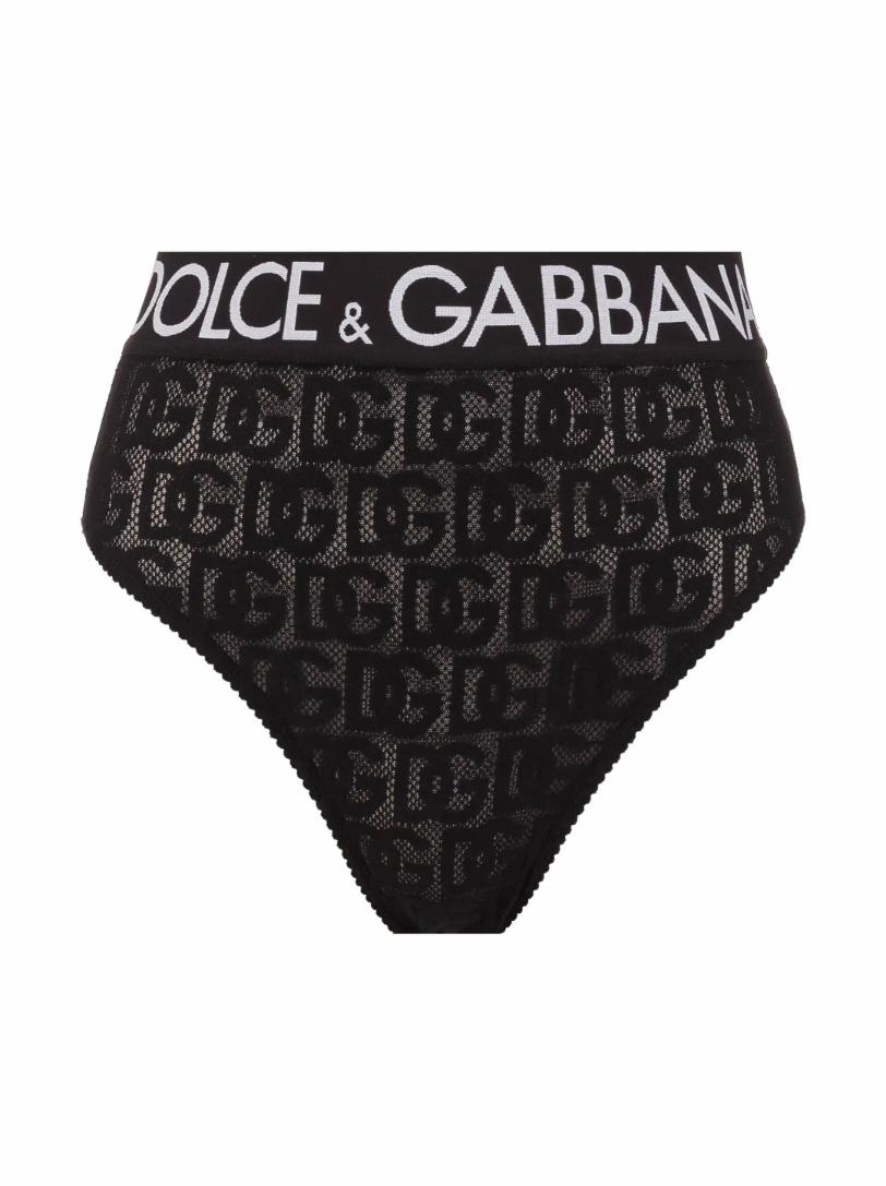 Кружевные трусы на высокой посадке Dolce&Gabbana