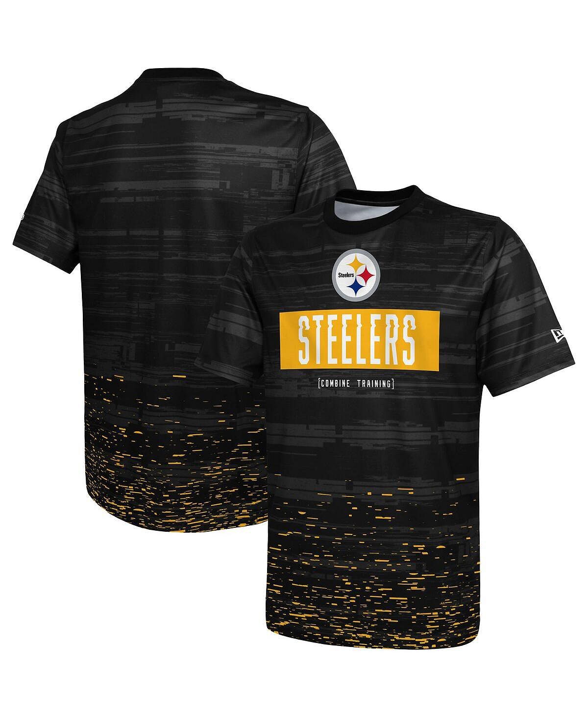 

Мужская черная футболка pittsburgh steelers combine authentic sweep New Era, черный