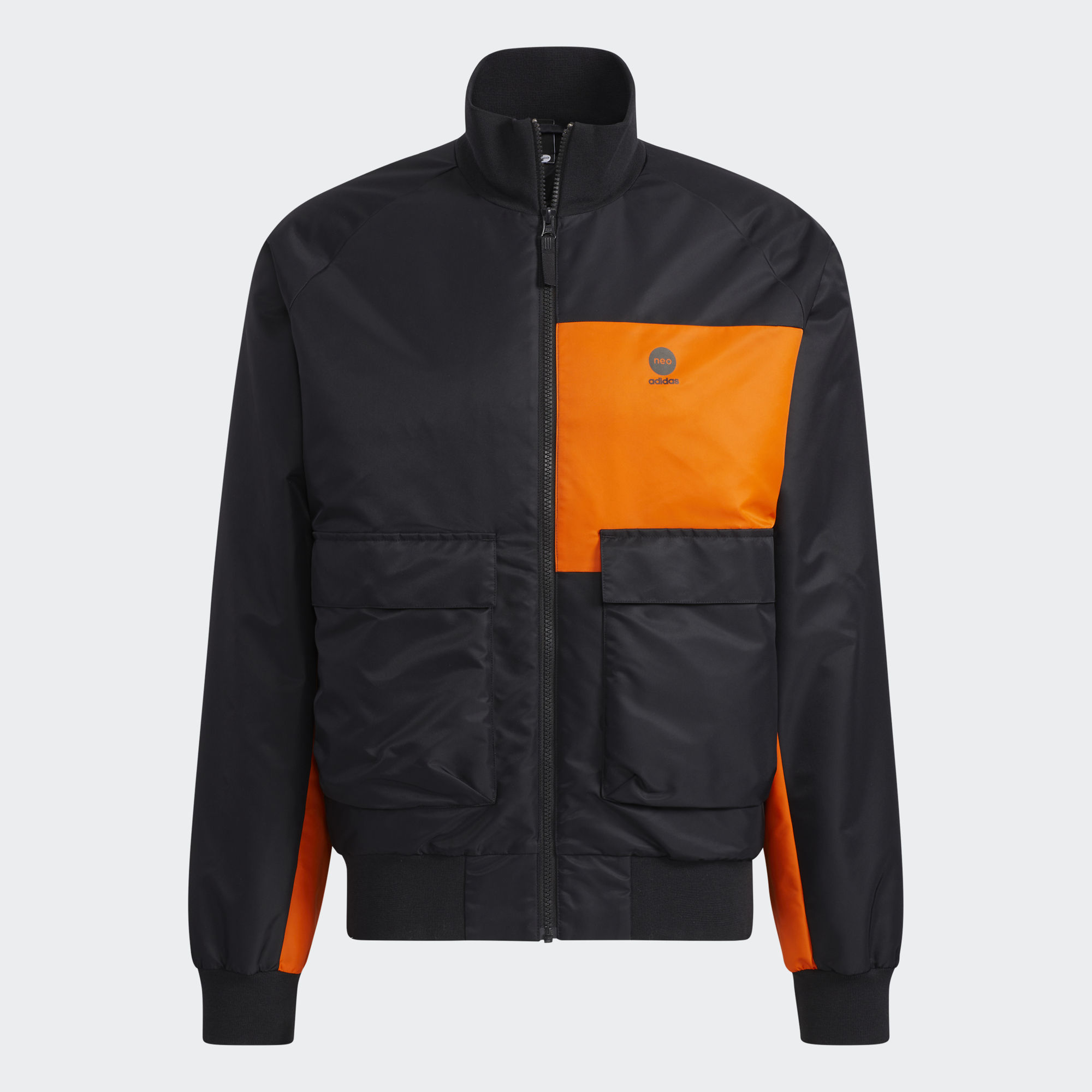 Куртка Adidas Padded, черный/оранжевый куртка утепленная uniqlo warm padded quilted бежевый