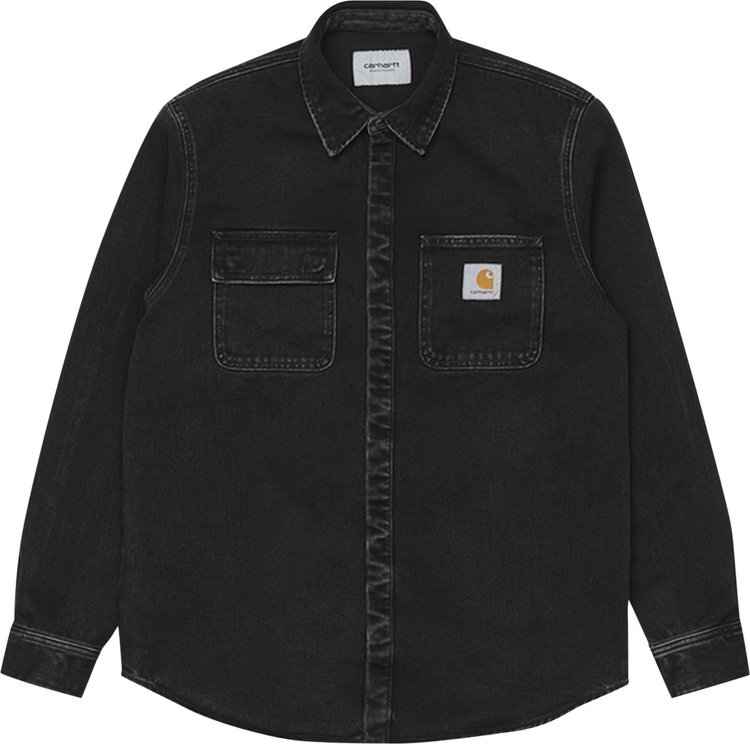 

Рубашка Carhartt WIP Salinac Shirt Jacket 'Black', черный