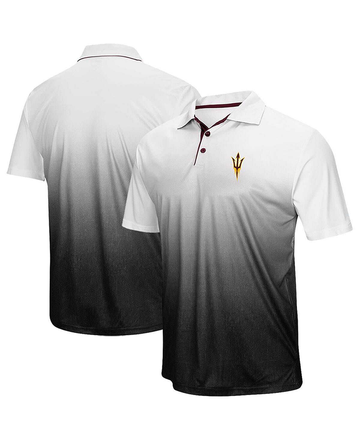 Мужская рубашка поло с логотипом arizona state sun devils magic team в меланжевом цвете серого цвета Colosseum, мульти