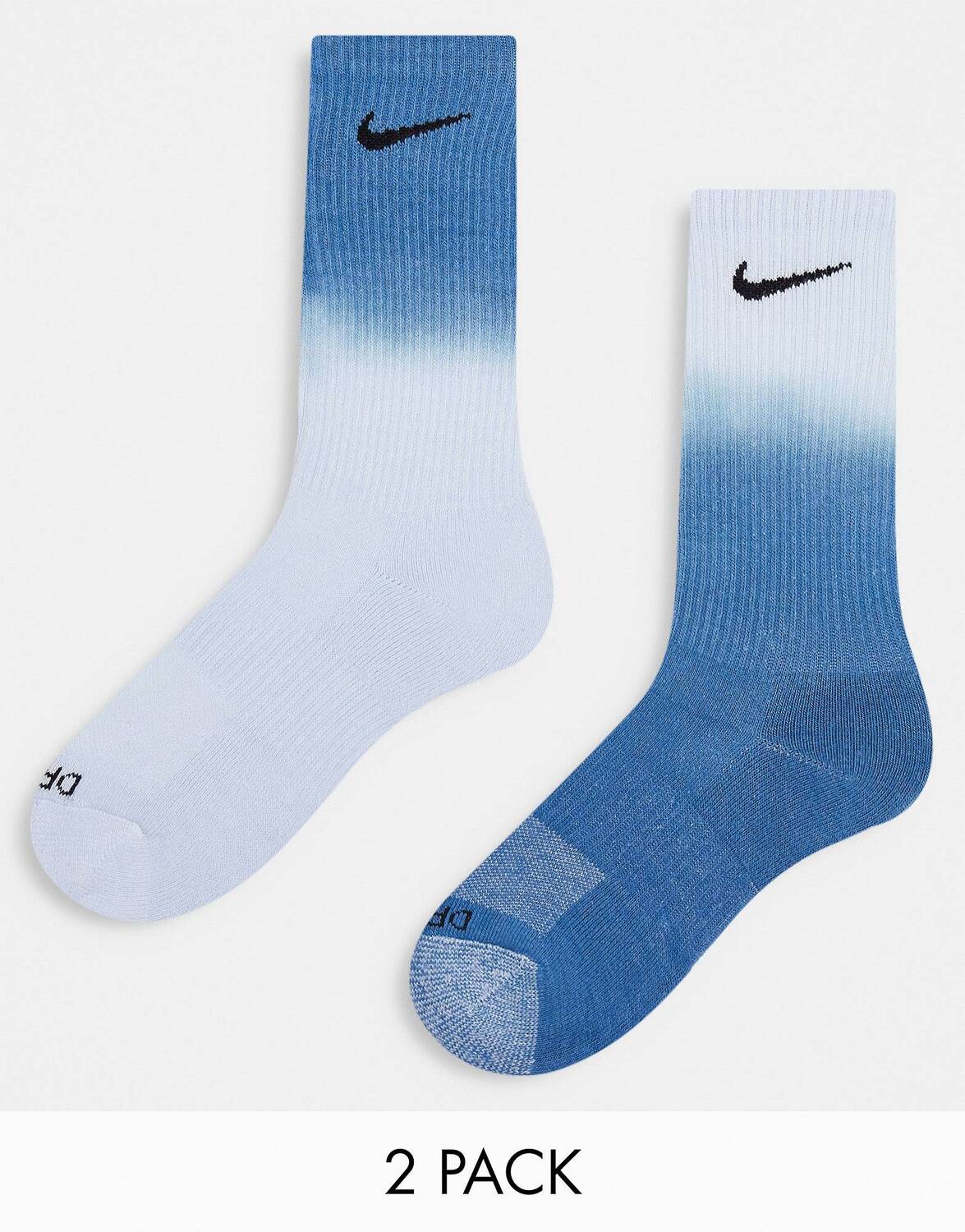 

Набор из 2 носков Nike унисекс синего цвета с эффектом погружения