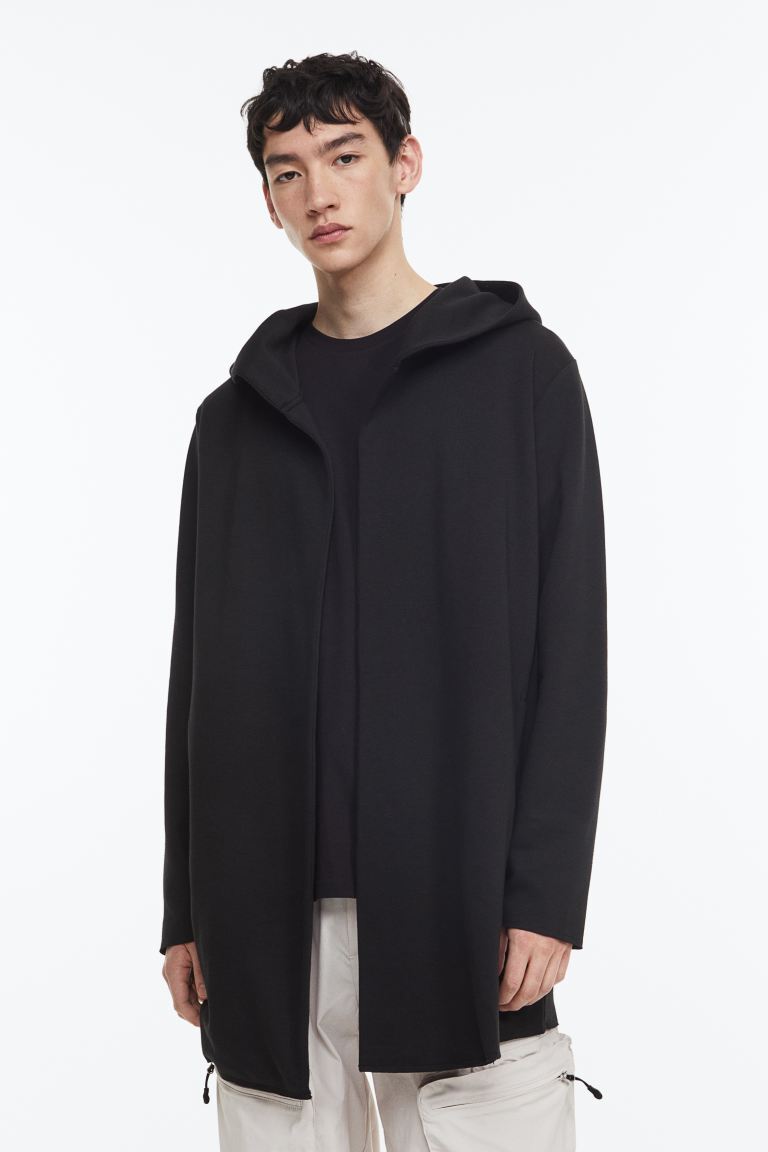 

Кардиган классического кроя с капюшоном H&M, черный