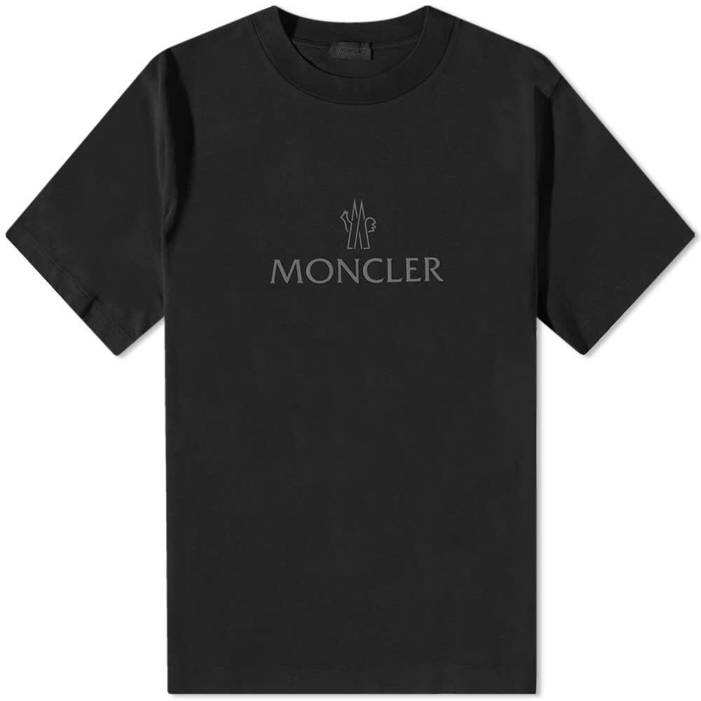 

Футболка Moncler Matt Black Logo Tee, Черный