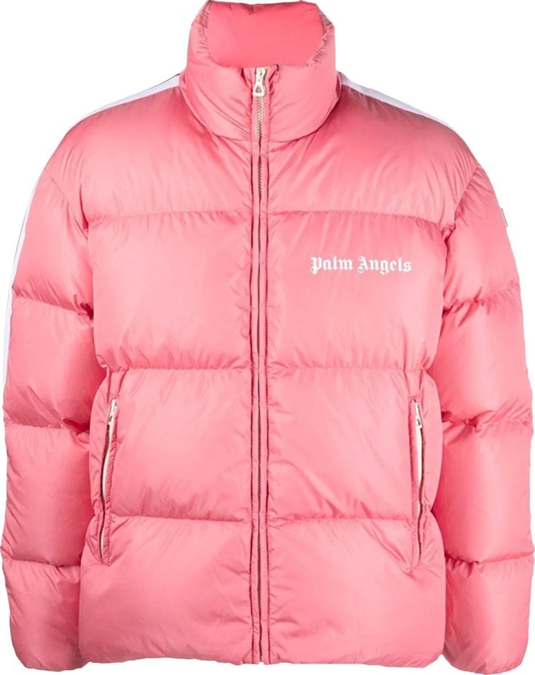 Куртка Palm Angels Classic Track Down Jacket 'Pink/White', розовый - фото