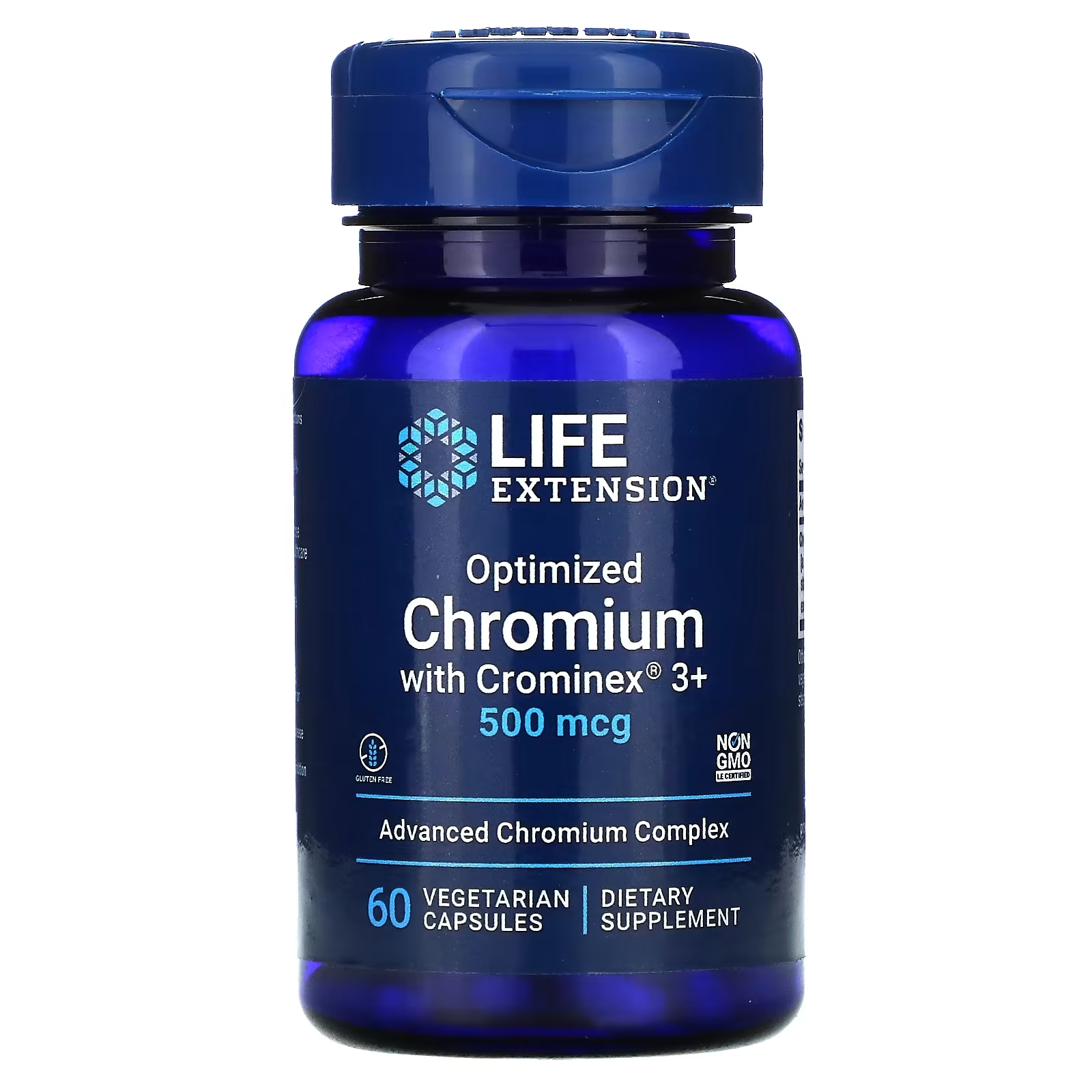 Оптимизированный Хром Life Extension с Crominex, 60 вегетарианских капсул оптимизированный карнитин life extension 60 вегетарианских капсул