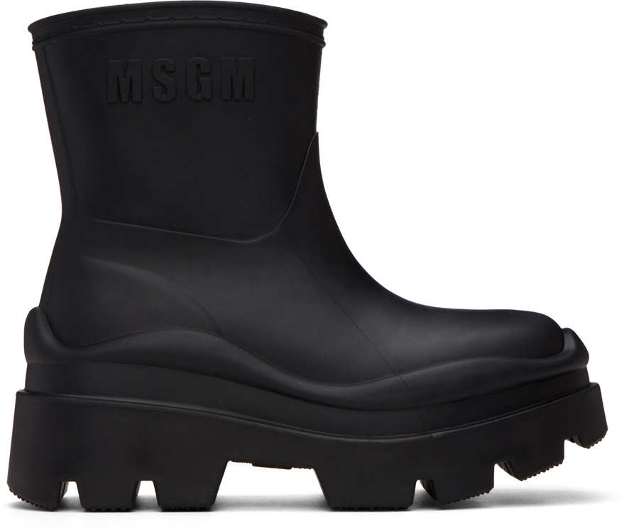 

Черные сапоги Supergomma MSGM