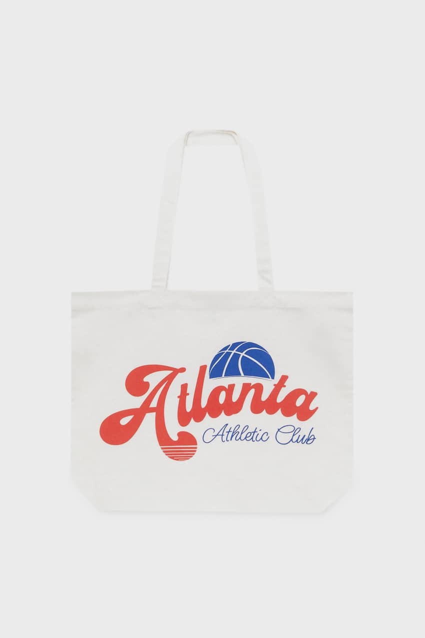 

Сумка-тоут Atlanta Pull&Bear, белый